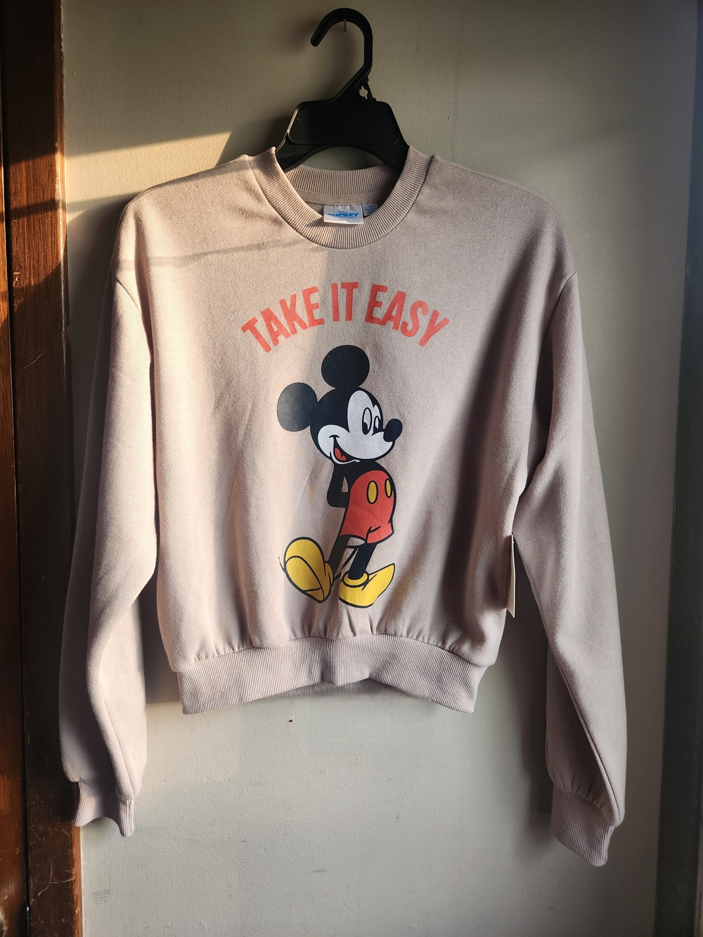 Take It Easy Mickey Graphic Sweatshirt